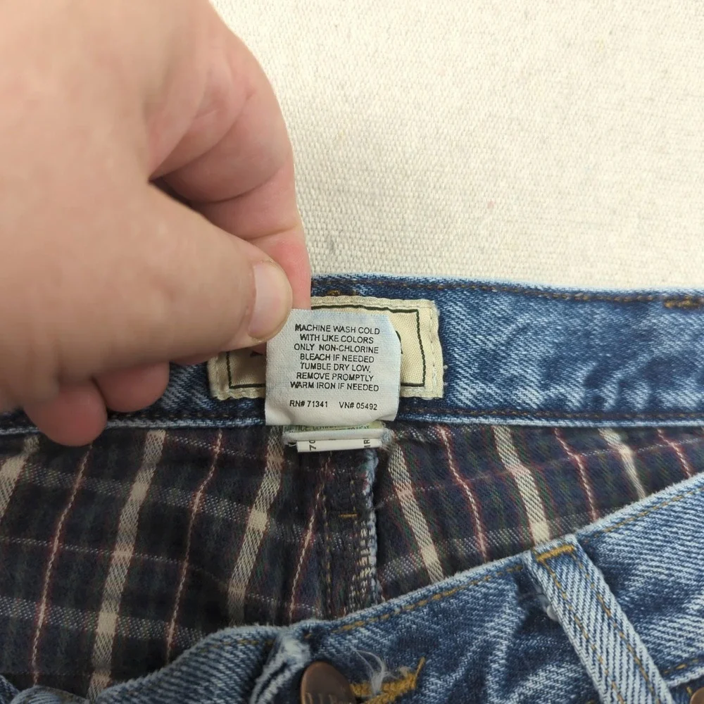 Vintage LL Bean Jeans Mens‎ 34x30 Blue Flannel Lined Classic Casual Denim
